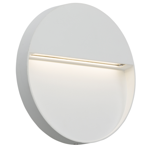 Knightsbridge LWR4W 230V IP44 4W LED Round Wall /Guide light - White Light Switches Knightsbridge - Sparks Warehouse