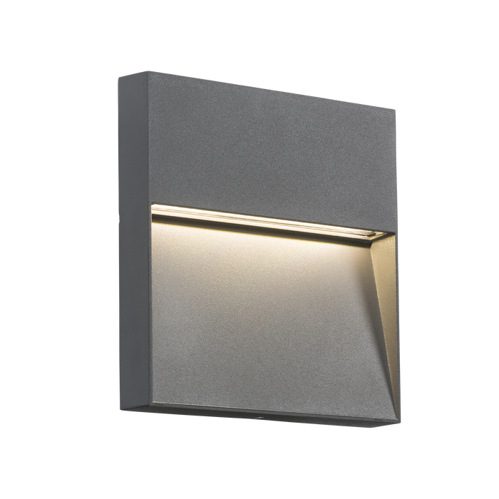 Knightsbridge LWS2G 230V IP44 2W LED Square Wall/Guide light - Grey Light Switches Knightsbridge - Sparks Warehouse