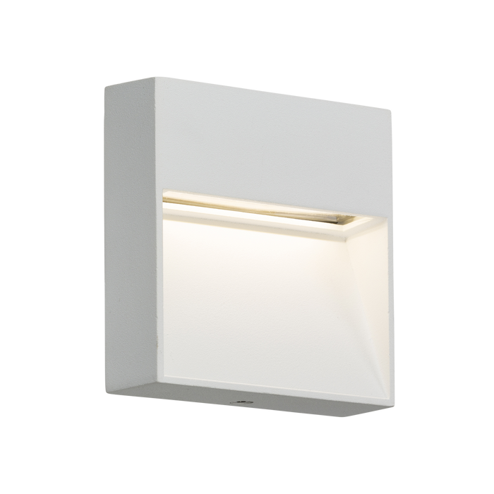 Knightsbridge LWS2W 230V IP44 2W LED Square Wall /Guide light - White Light Switches Knightsbridge - Sparks Warehouse
