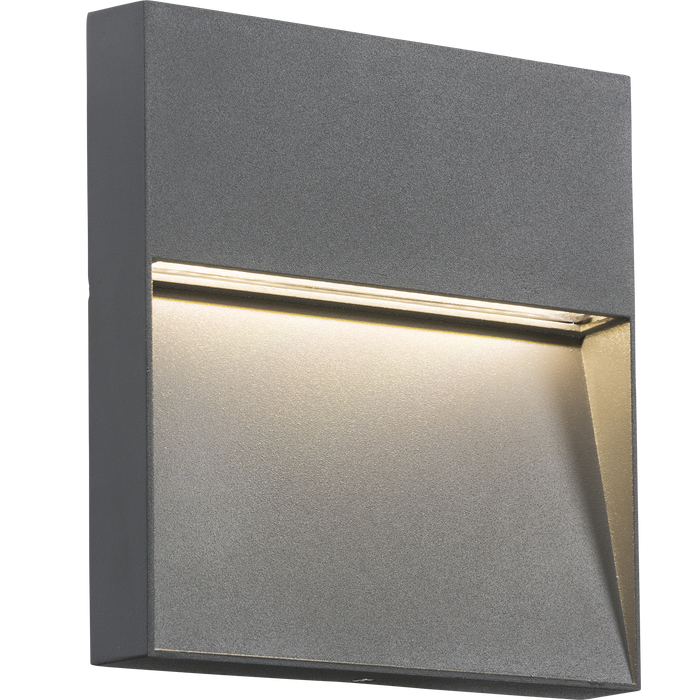Knightsbridge LWS4G 230V IP44 4W LED Square Wall / Guide light - Grey Light Switches Knightsbridge - Sparks Warehouse