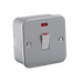 Knightsbridge M8341N Metal Clad 1G 20A DP Switch With Neon Metal Clad Knightsbridge - Sparks Warehouse