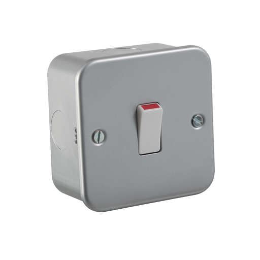 Knightsbridge M8341 Metal Clad 20A 1G DP Switch Metal Clad Knightsbridge - Sparks Warehouse