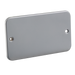 Knightsbridge M8600 Metal Clad 2G Blank Plate Metal Clad Knightsbridge - Sparks Warehouse