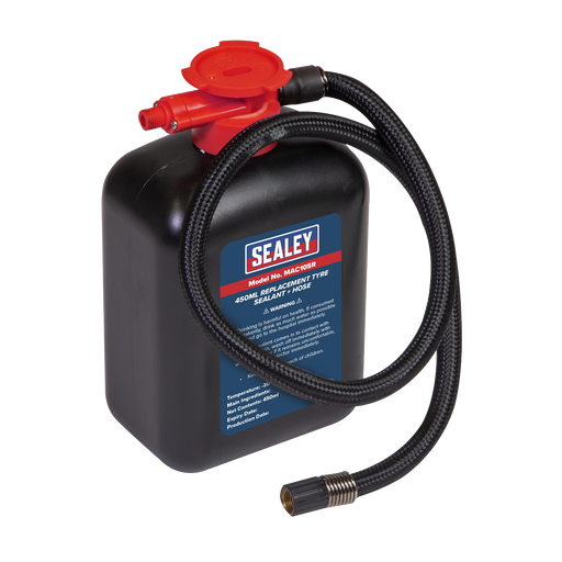 Sealey - MAC10SR Replacement Tyre Sealant 450ml + Hose Consumables Sealey - Sparks Warehouse