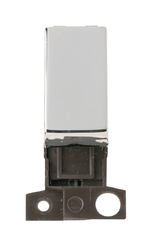 Scolmore MD004CH - 2 Way Retractive Ingot 10A Switch - Chrome MiniGrid Scolmore - Sparks Warehouse
