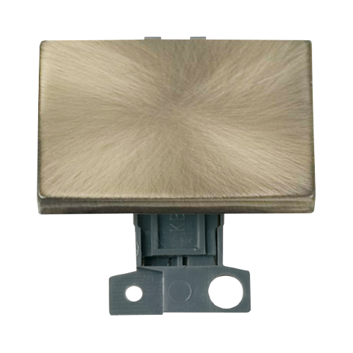 Scolmore MD009AB - 2 Way Ingot 10AX “Paddle” Switch - Antique Brass MiniGrid Scolmore - Sparks Warehouse