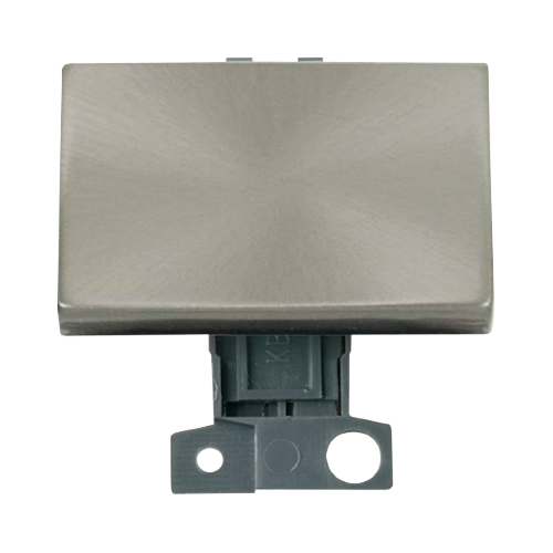 Scolmore MD009BS - 2 Way Ingot 10AX “Paddle” Switch - Brushed Stainless Steel MiniGrid Scolmore - Sparks Warehouse