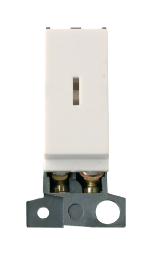 Scolmore MD046PW - 13A Resistive DP Keyswitch - Polar White MiniGrid Scolmore - Sparks Warehouse