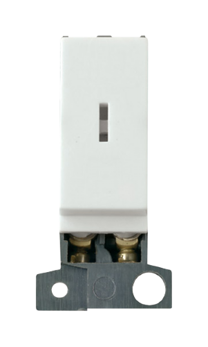 Scolmore MD046WH - 13A Resistive DP Keyswitch - Click White MiniGrid Scolmore - Sparks Warehouse