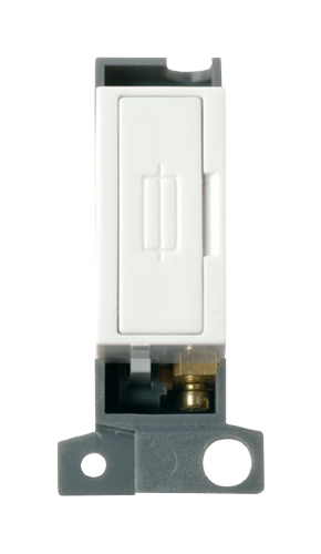 Scolmore MD047WH - 13A Fused FCU Module - Click White MiniGrid Scolmore - Sparks Warehouse