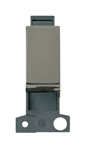 Scolmore MD075BN - 10A 3 Position Retractive Ingot Switch - Black Nickel MiniGrid Scolmore - Sparks Warehouse
