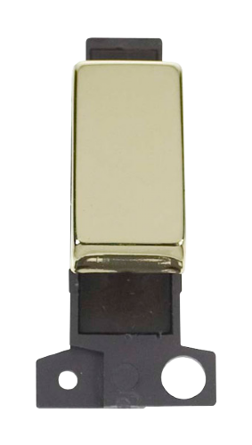 Scolmore MD075BR - 10A 3 Position Retractive Ingot Switch - Brass MiniGrid Scolmore - Sparks Warehouse