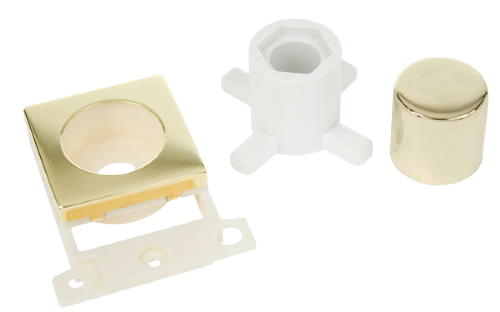Scolmore MD150BR - Dimmer Module Mounting Kit - Brass MiniGrid Scolmore - Sparks Warehouse
