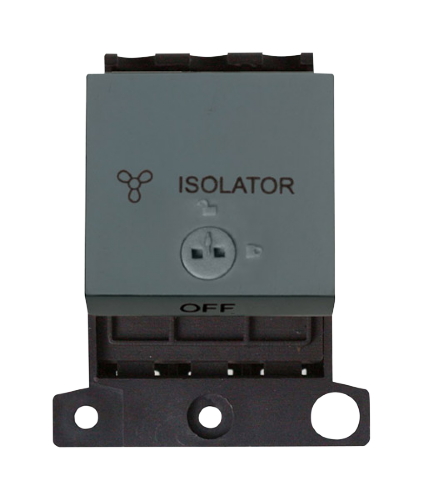 Scolmore MD220BK - 10A 3 Pole Lockable Fan Module - Black MiniGrid Scolmore - Sparks Warehouse