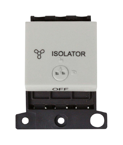 Scolmore MD220WH - 10A 3 Pole Lockable Fan Module - Click White MiniGrid Scolmore - Sparks Warehouse