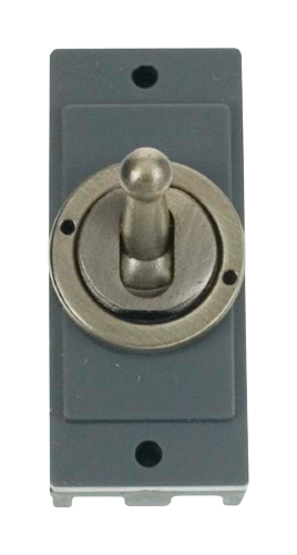 Scolmore MD9102AB - 10AX 2 Way Toggle Switch Module - Antique Brass Toggle Modules Scolmore - Sparks Warehouse