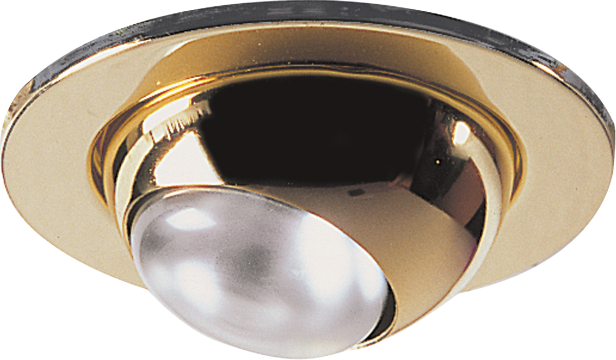 Knightsbridge ME04B MAINS 240V Eyeball (R50) - Brass Recessed Spot Lights Knightsbridge - Sparks Warehouse