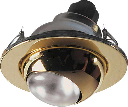Knightsbridge ME05B MAINS 240V Eyeball (R63) - Brass Recessed Spot Lights Knightsbridge - Sparks Warehouse
