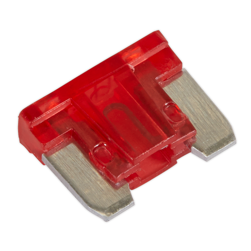 Sealey - MIBF10 Automotive MICRO Blade Fuse 10A - Pack of 50 Consumables Sealey - Sparks Warehouse