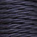 1.5mm Core Decorative Braided Fabric Flex  - 1 Metre Length  - MIDNIGHT BLUE TWIST