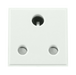 Scolmore MM033WH - 15A Round Pin New Media Socket - White New Media Scolmore - Sparks Warehouse