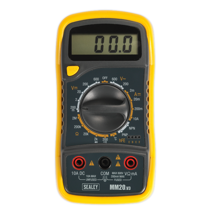 Sealey - MM20 Digital Multimeter 8 Function with Thermocouple Vehicle Service Tools Sealey - Sparks Warehouse