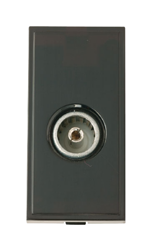 Scolmore MM410BK - Single Female Coaxial - Black New Media Scolmore - Sparks Warehouse