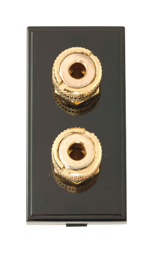 Scolmore MM495BK - Loudspeaker Outlet X 2 - Black New Media Scolmore - Sparks Warehouse