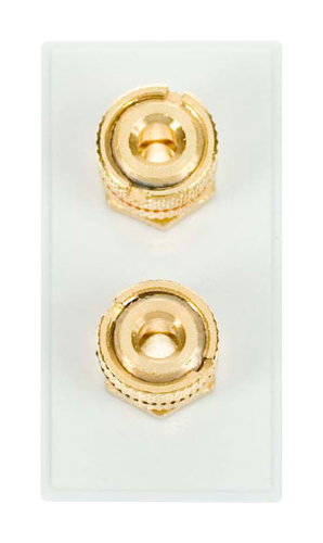 Scolmore MM495WH - Loudspeaker Outlet X 2 - Polar White New Media Scolmore - Sparks Warehouse