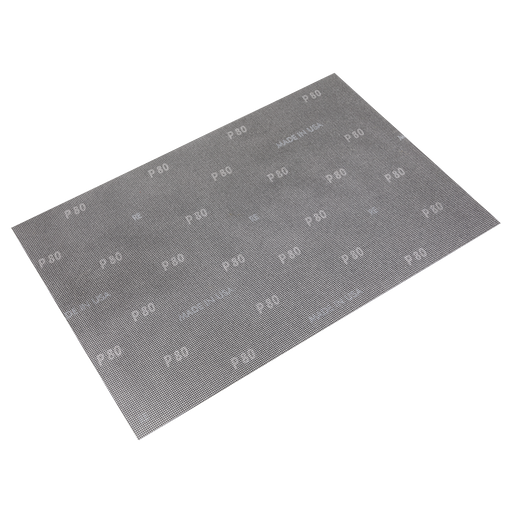 Sealey - MOS121880 12 x 18 80 Grit Mesh Orbital Screen Sheets - Pack of 10 Power Tool Accessories Sealey - Sparks Warehouse