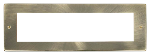 Scolmore MP508AB - Small Media Front Plate (8 Module) - Antique Brass New Media Scolmore - Sparks Warehouse