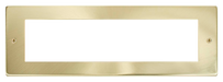Scolmore MP508SB - Small Media Front Plate (8 Module) - Satin Brass New Media Scolmore - Sparks Warehouse