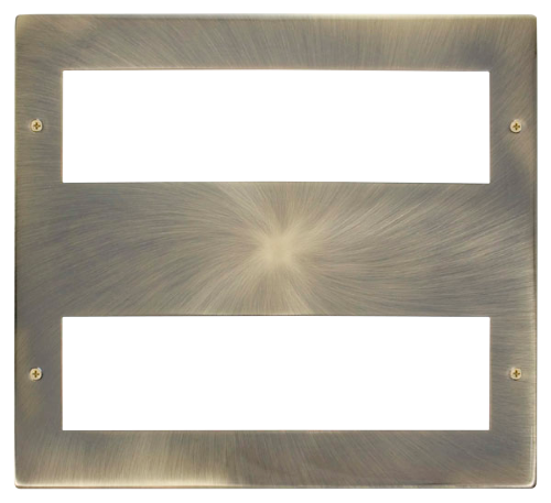 Scolmore MP516AB - Large Media Front Plate (2 x 8 Module) - Antique Brass New Media Scolmore - Sparks Warehouse