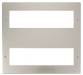 Scolmore MP516PN - Large Media Front Plate (2 x 8 Module) - Pearl Nickel New Media Scolmore - Sparks Warehouse