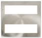 Scolmore MP516SC - Large Media Front Plate (2 x 8 Module) - Satin Chrome New Media Scolmore - Sparks Warehouse