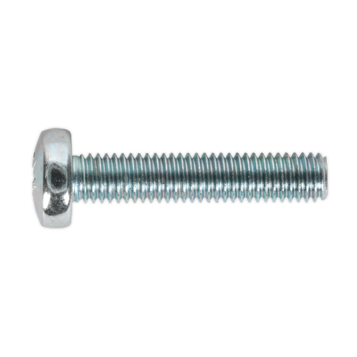 Sealey - MSP525 Machine Screw M5 x 25mm Pan Head Pozi Zinc DIN 7985z Pack of 50 Consumables Sealey - Sparks Warehouse