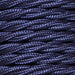 1.5mm Core Decorative Braided Fabric Flex  - 1 Metre Length  - NAVY TWIST