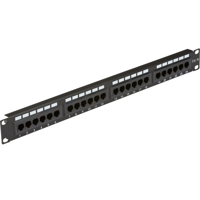 Knightsbridge NET24C5E 19� 1U 24-port UTP CAT5e patch panel ML Knightsbridge - Sparks Warehouse