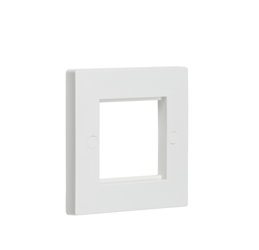 Knightsbridge NET2GWH 2G Modular Face Plate - White Faceplate Knightsbridge - Sparks Warehouse