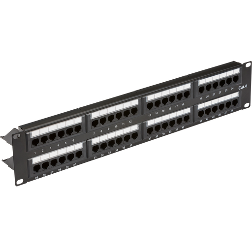 Knightsbridge NET48C6 19� 2U 48-port UTP CAT6 patch panel ML Knightsbridge - Sparks Warehouse