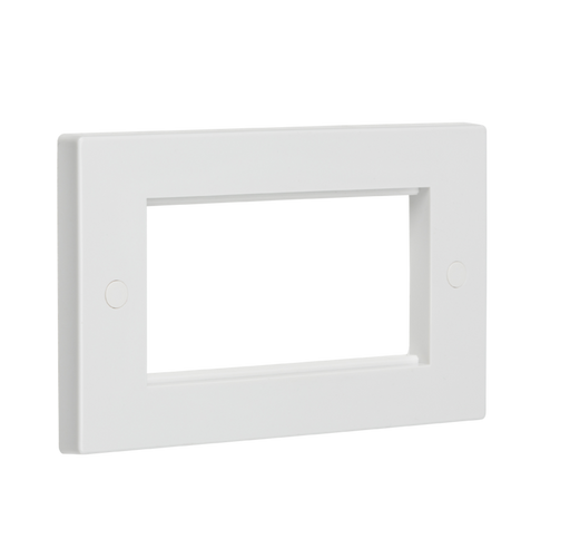 Knightsbridge NET4GWH 4G Modular Face Plate - White Faceplate Knightsbridge - Sparks Warehouse