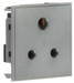 Knightsbridge NET5AGY 5A unswitched round socket module 50 x 50mm - grey ML Knightsbridge - Sparks Warehouse
