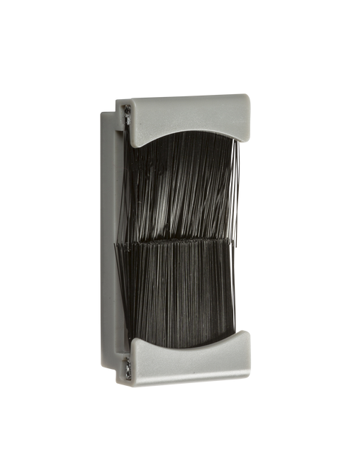 Knightsbridge NETBR1GGY Brush Flex and Cable Outlet Module - Grey (25 x 50mm) Modules Knightsbridge - Sparks Warehouse