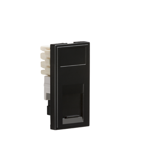 Knightsbridge NETRJ11BK Modular RJ11 Outlet - Black Faceplate Knightsbridge - Sparks Warehouse
