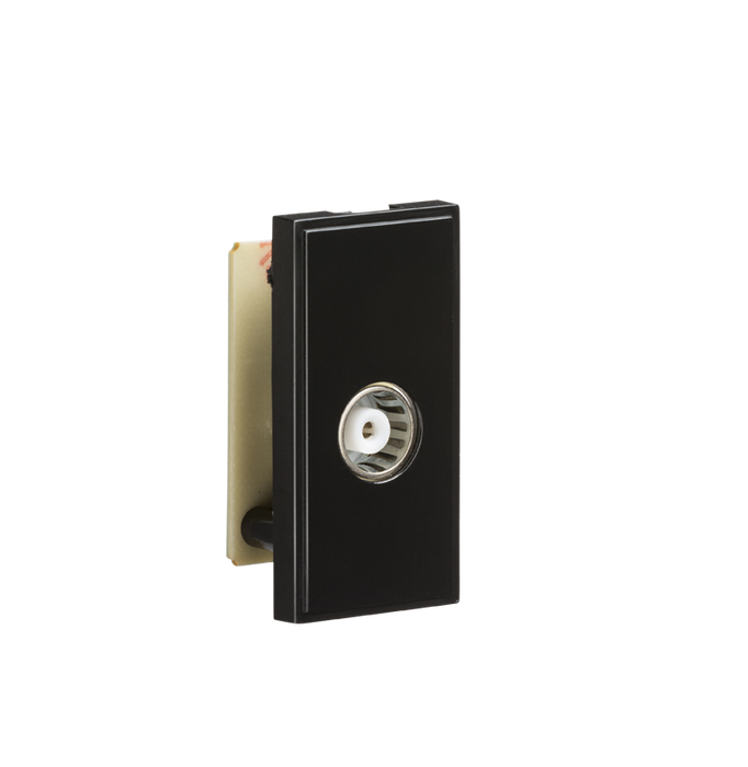 Knightsbridge NETTVBK TV/FM Female Co-Axial Socket Module - Black Modules Knightsbridge - Sparks Warehouse