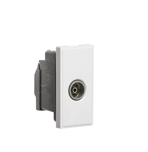 Knightsbridge NETTVSWH Modular Screened tv Outlet - White Screened Modules Knightsbridge - Sparks Warehouse