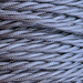 1.5mm Core Decorative Braided Fabric Flex  - 1 Metre Length  - LEAD TWIST