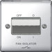 BG Nexus NPC15 Polished Chrome 10AX Plate Switch Fan Isolator 3 Pole - BG - sparks-warehouse