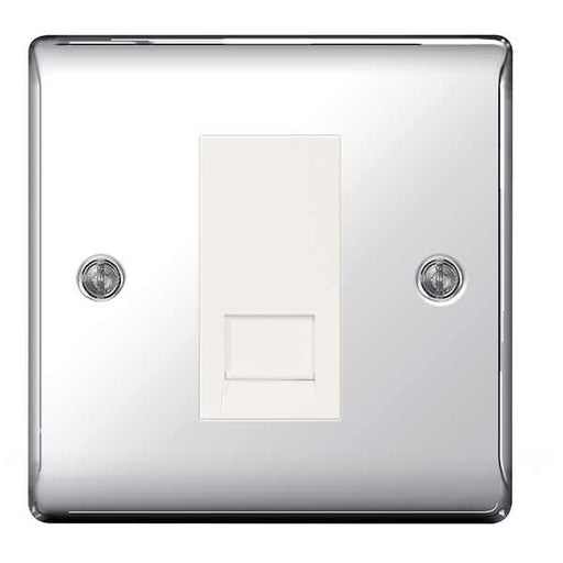 BG Nexus NPCRJ111 Polished Chrome 1 Gang RJ11 Telephone Socket - BG - sparks-warehouse