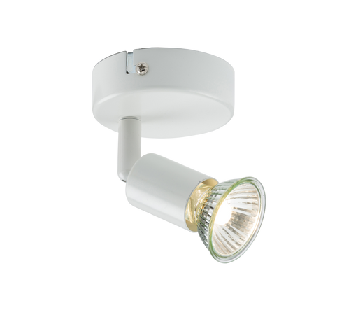 Knightsbridge NSPGU1W 230V GU10 Single SpotLight - White Interior Spot Lights Knightsbridge - Sparks Warehouse